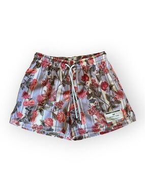 Ryoko Rain Lilac Floral Collection Mesh Shorts